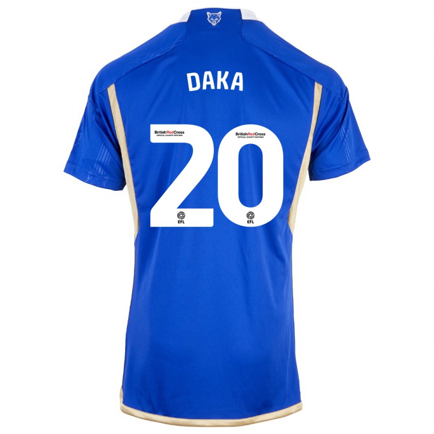 Uomo Maglia Patson Daka #20 Blu Reale Kit Gara Home 2023/24 Maglietta