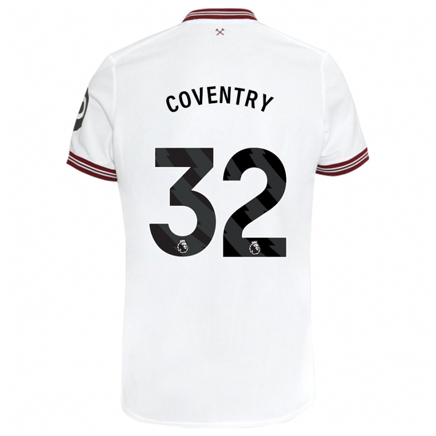 Uomo Maglia Conor Coventry #32 Bianco Kit Gara Away 2023/24 Maglietta