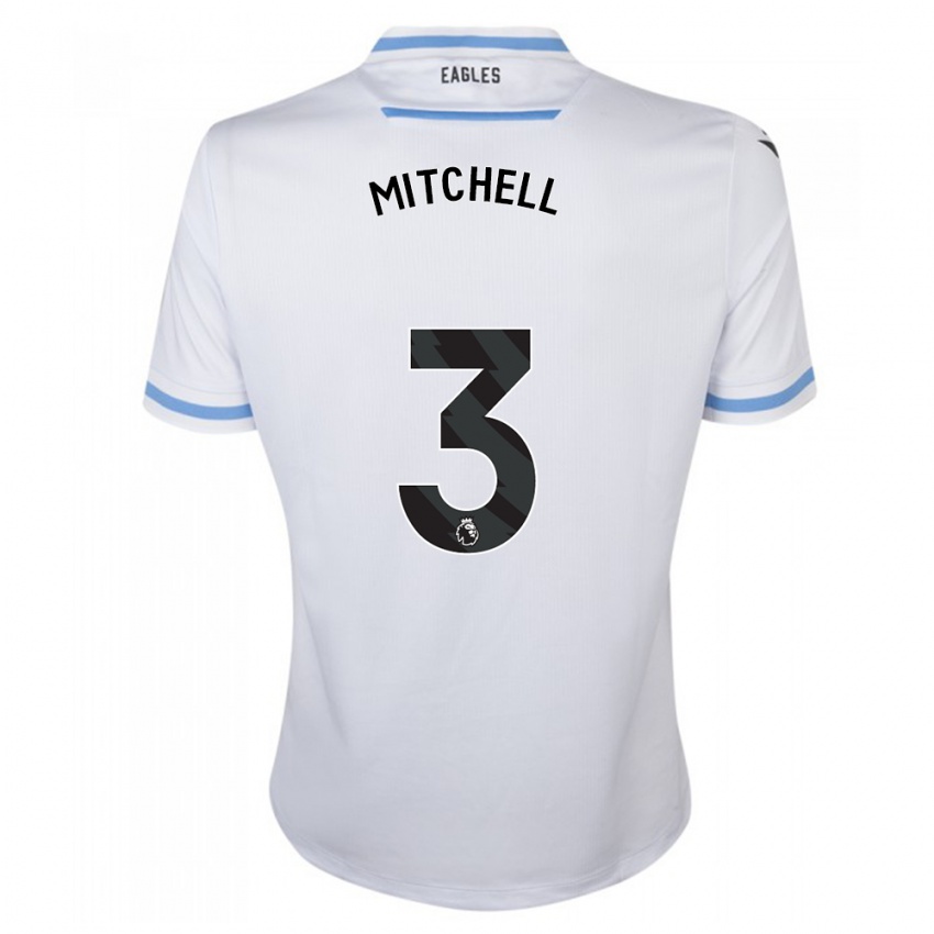 Uomo Maglia Tyrick Mitchell #3 Bianco Kit Gara Away 2023/24 Maglietta