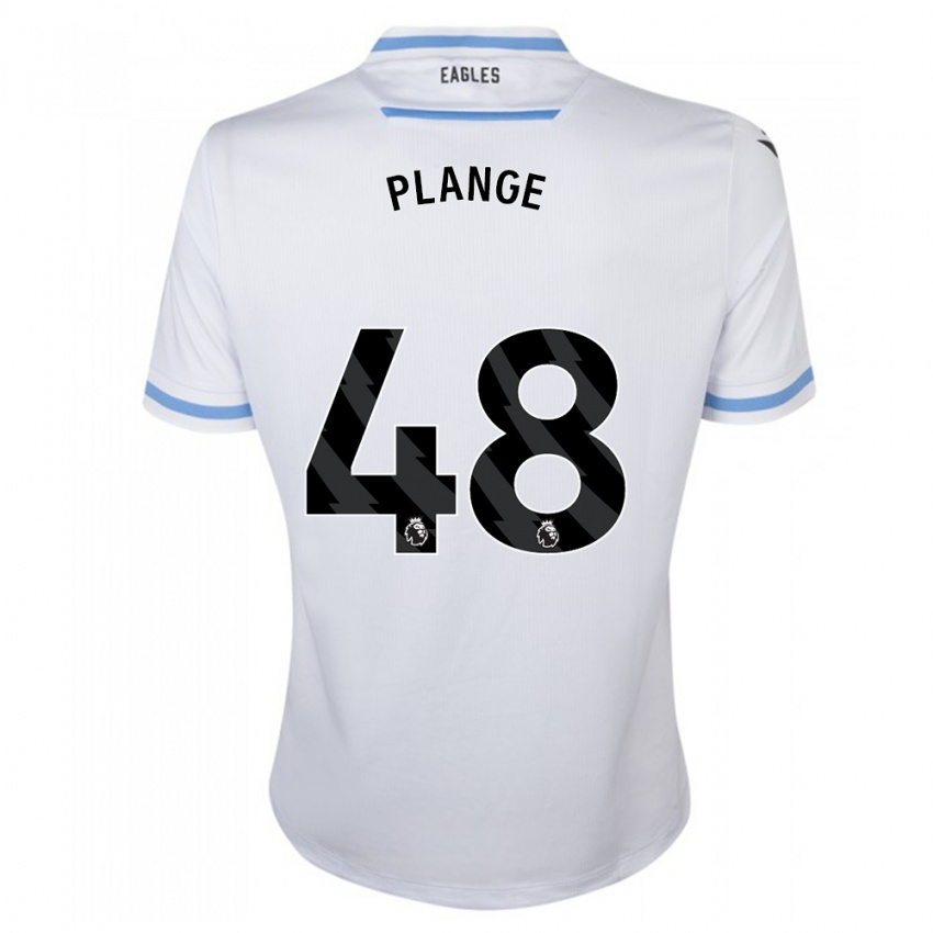 Uomo Maglia Luke Plange #48 Bianco Kit Gara Away 2023/24 Maglietta