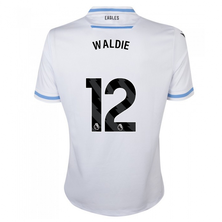 Uomo Maglia Lizzie Waldie #12 Bianco Kit Gara Away 2023/24 Maglietta