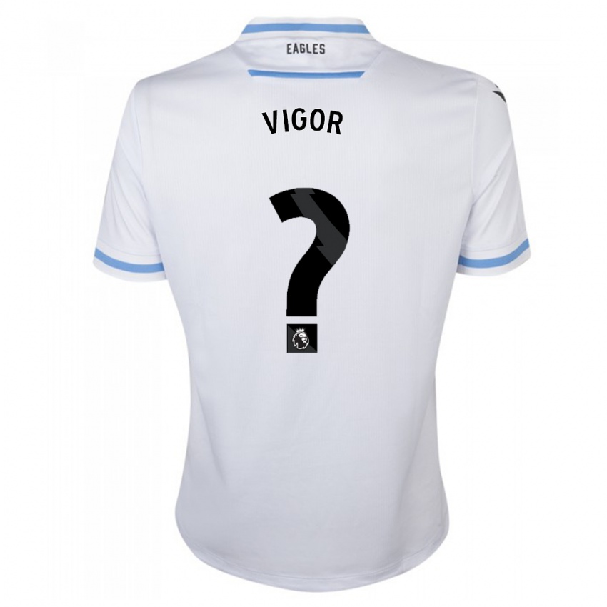 Uomo Maglia Matthew Vigor #0 Bianco Kit Gara Away 2023/24 Maglietta