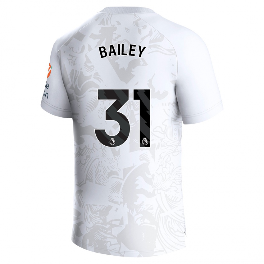 Uomo Maglia Leon Bailey #31 Bianco Kit Gara Away 2023/24 Maglietta