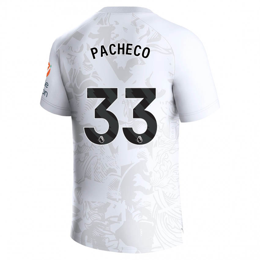 Uomo Maglia Maz Pacheco #33 Bianco Kit Gara Away 2023/24 Maglietta