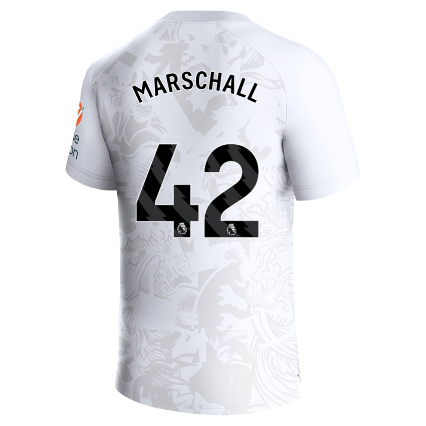 Uomo Maglia Filip Marschall #42 Bianco Kit Gara Away 2023/24 Maglietta