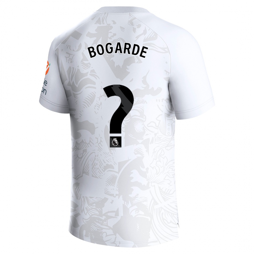 Uomo Maglia Lamare Bogarde #0 Bianco Kit Gara Away 2023/24 Maglietta