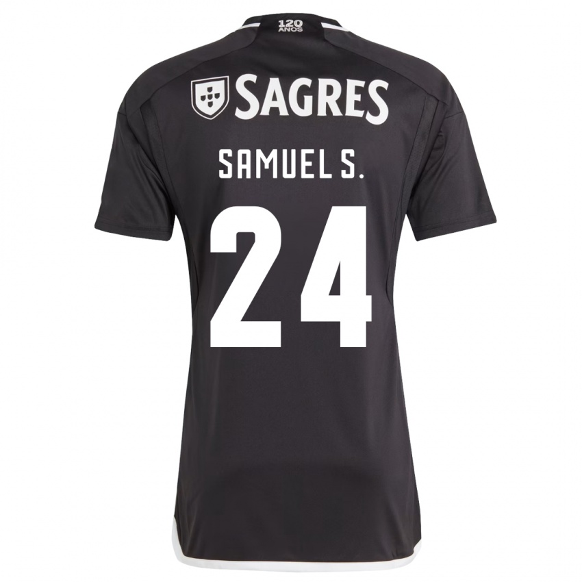 Uomo Maglia Samuel Soares #24 Nero Kit Gara Away 2023/24 Maglietta