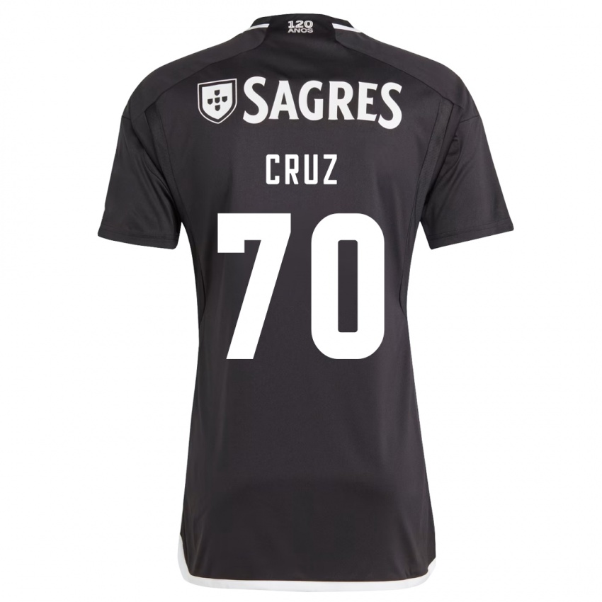Uomo Maglia Filipe Cruz #70 Nero Kit Gara Away 2023/24 Maglietta