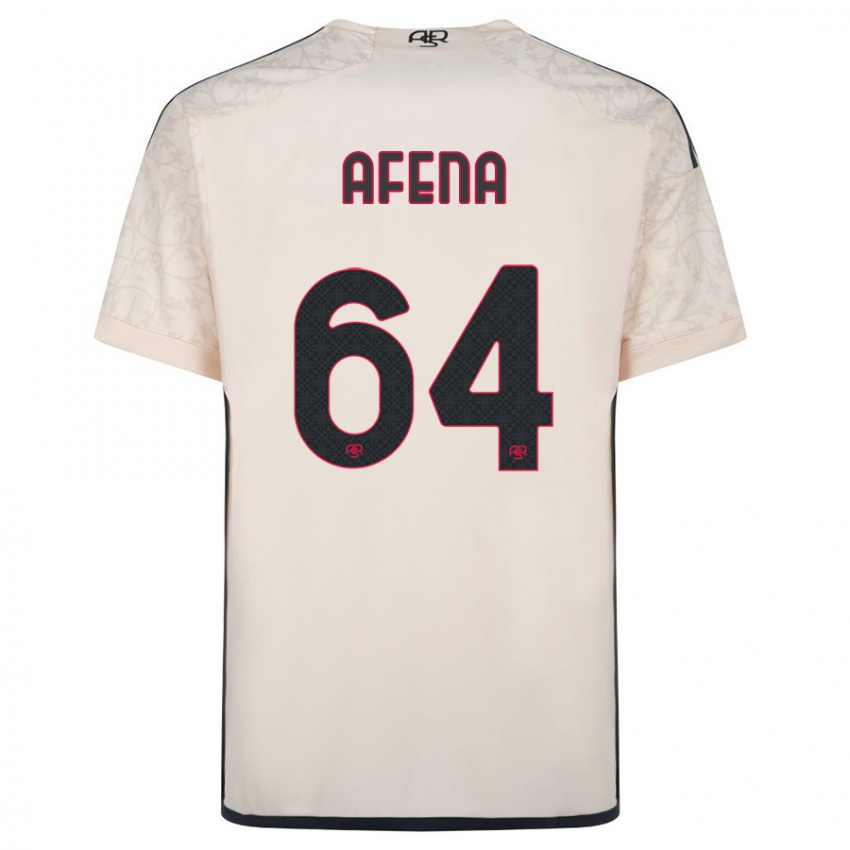 Uomo Maglia Felix Afena-Gyan #64 Bianco Blu Kit Gara Away 2023/24 Maglietta