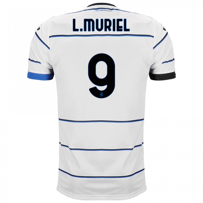 Uomo Maglia Luis Muriel #9 Bianco Kit Gara Away 2023/24 Maglietta