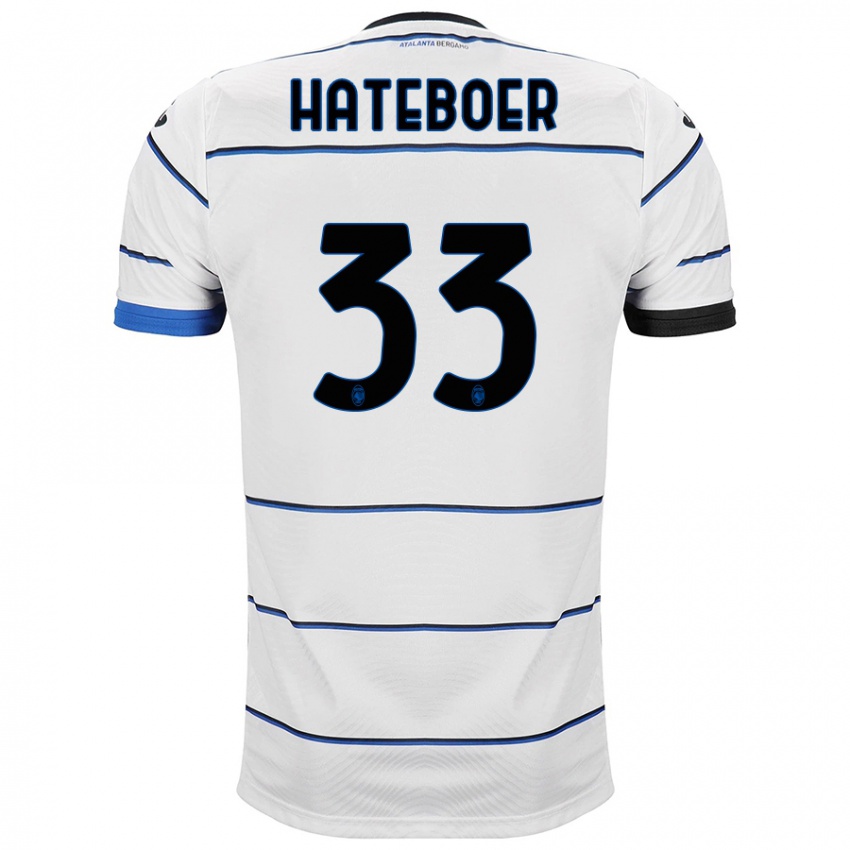 Uomo Maglia Hans Hateboer #33 Bianco Kit Gara Away 2023/24 Maglietta