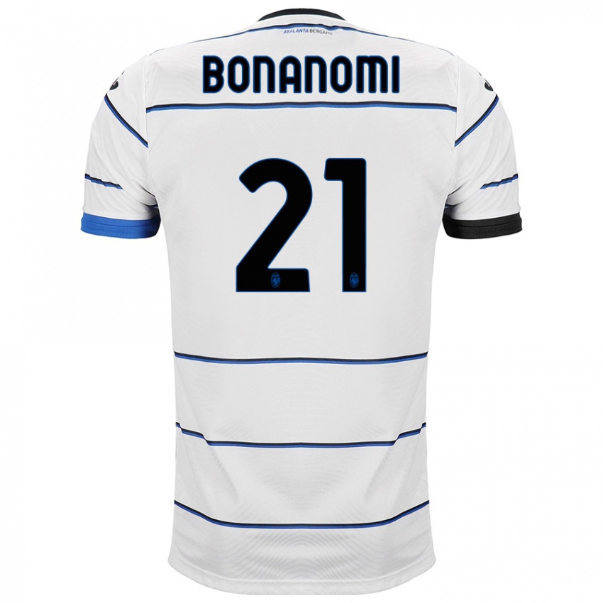 Uomo Maglia Andrea Bonanomi #21 Bianco Kit Gara Away 2023/24 Maglietta