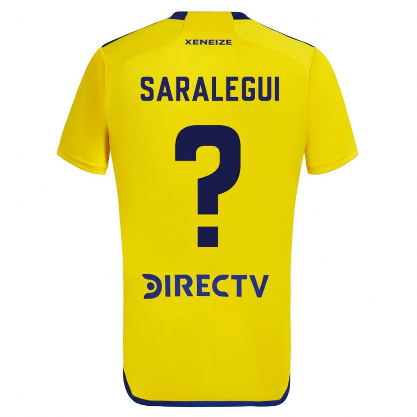 Uomo Maglia Jabes Saralegui #0 Giallo Kit Gara Away 2023/24 Maglietta