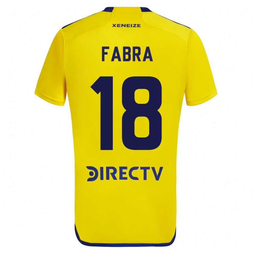 Uomo Maglia Frank Fabra #18 Giallo Kit Gara Away 2023/24 Maglietta