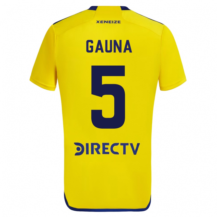 Uomo Maglia Santiago Gauna #5 Giallo Kit Gara Away 2023/24 Maglietta