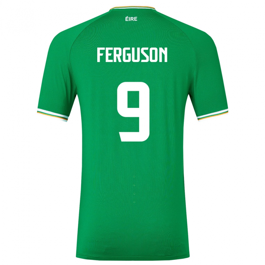 Bambino Maglia Irlanda Evan Ferguson #9 Verde Kit Gara Home 24-26 Maglietta
