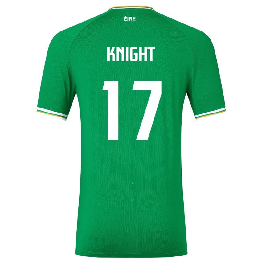 Bambino Maglia Irlanda Jason Knight #17 Verde Kit Gara Home 24-26 Maglietta