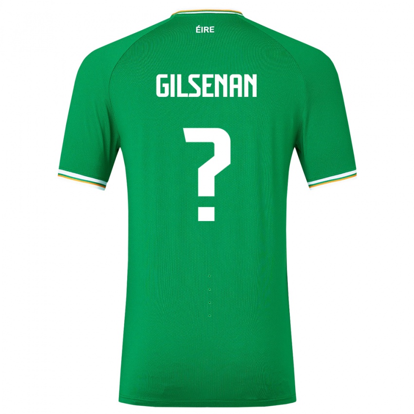 Bambino Maglia Irlanda Zak Gilsenan #0 Verde Kit Gara Home 24-26 Maglietta