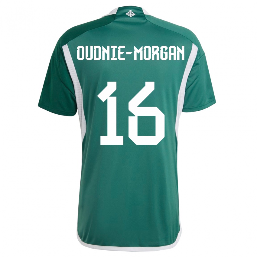 Bambino Maglia Irlanda Del Nord Rio Oudnie-Morgan #16 Verde Kit Gara Home 24-26 Maglietta