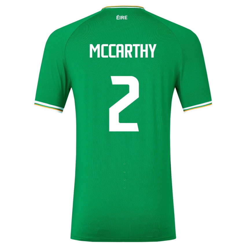 Uomo Maglia Irlanda Savannah Mccarthy #2 Verde Kit Gara Home 24-26 Maglietta