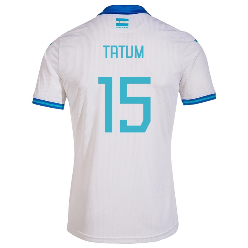 Uomo Maglia Honduras Anfronit Tatum #15 Bianco Kit Gara Home 24-26 Maglietta