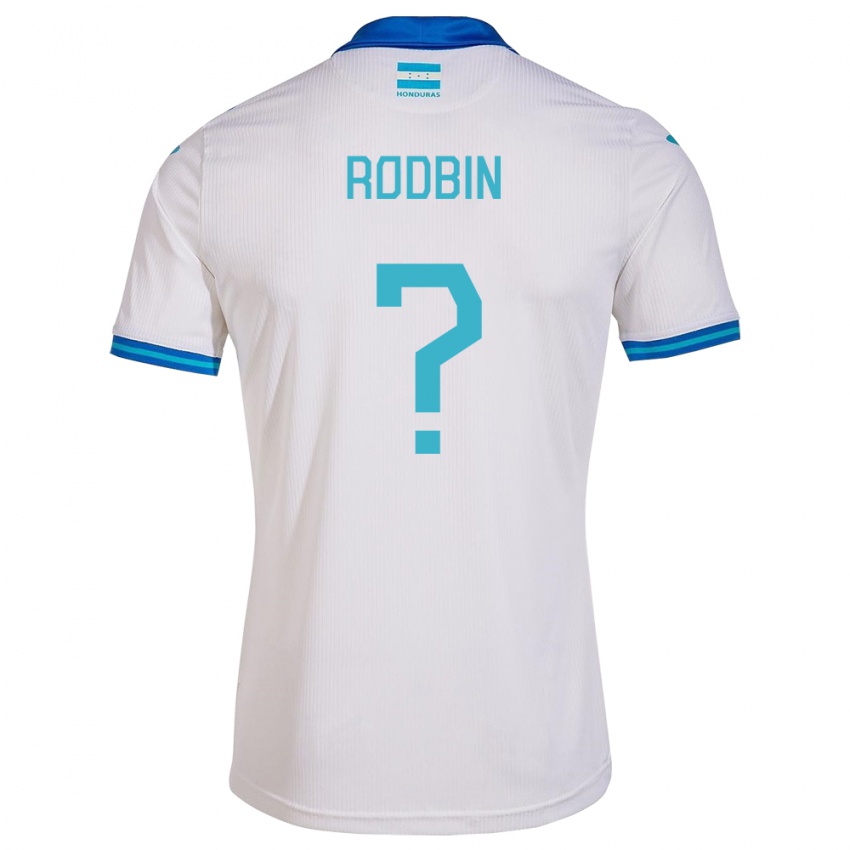 Uomo Maglia Honduras Rodbin Mejía #0 Bianco Kit Gara Home 24-26 Maglietta
