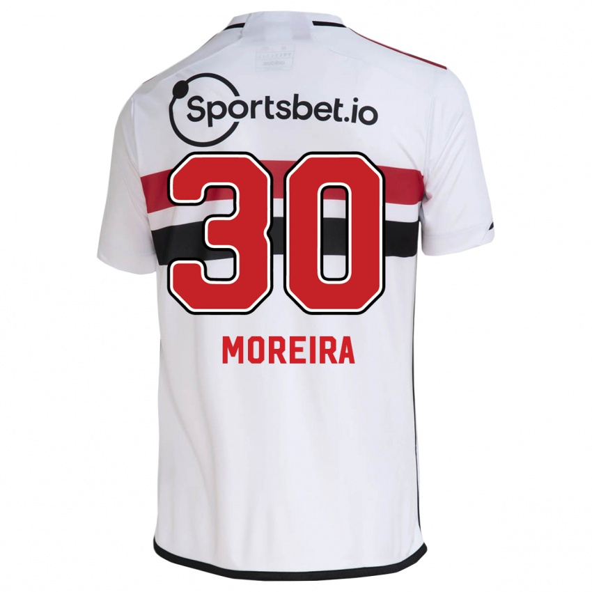 Bambino Maglia João Moreira #30 Bianco Kit Gara Home 2023/24 Maglietta