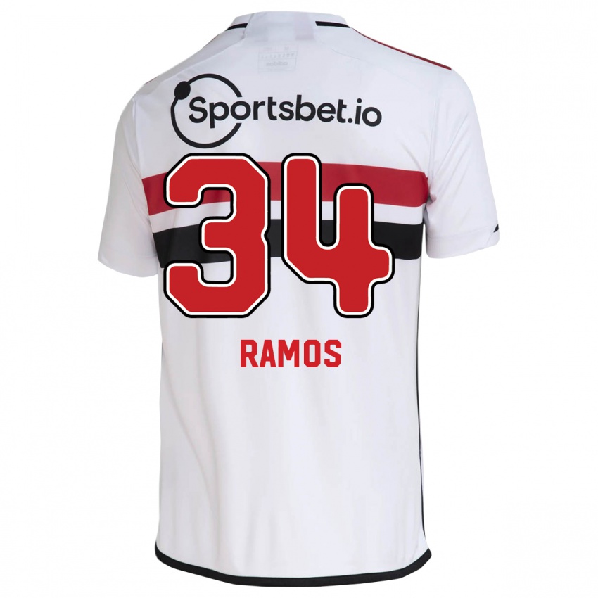Bambino Maglia Raí Ramos #34 Bianco Kit Gara Home 2023/24 Maglietta