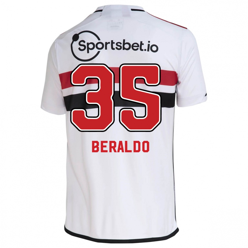 Bambino Maglia Lucas Beraldo #35 Bianco Kit Gara Home 2023/24 Maglietta