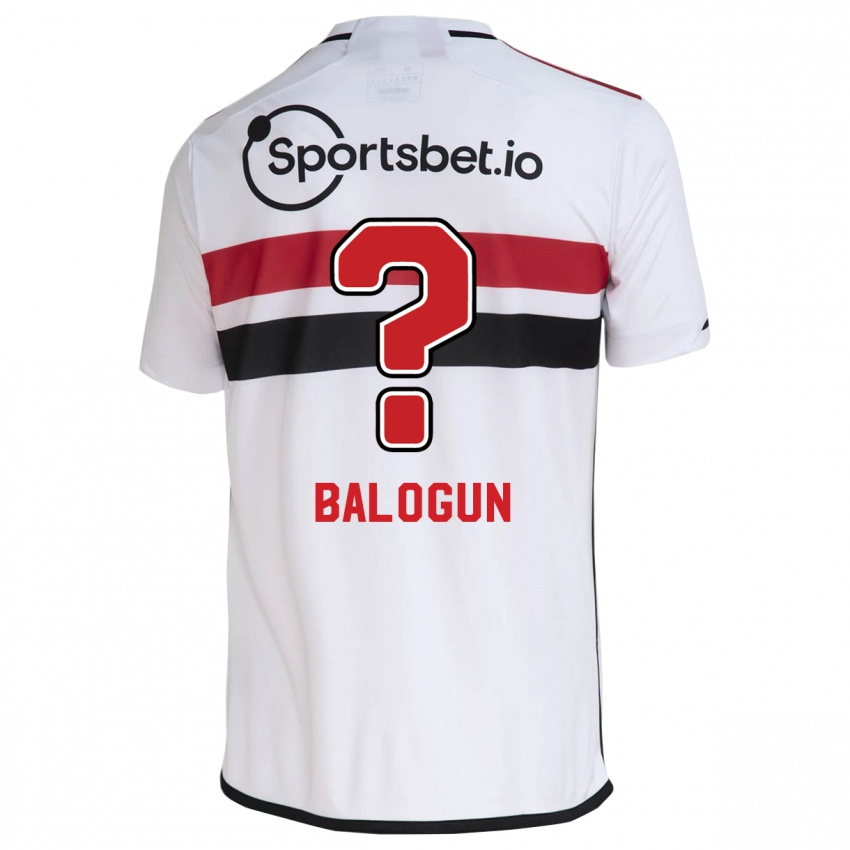 Bambino Maglia Azeez Balogun #0 Bianco Kit Gara Home 2023/24 Maglietta