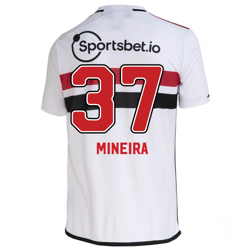 Bambino Maglia Rafa Mineira #37 Bianco Kit Gara Home 2023/24 Maglietta