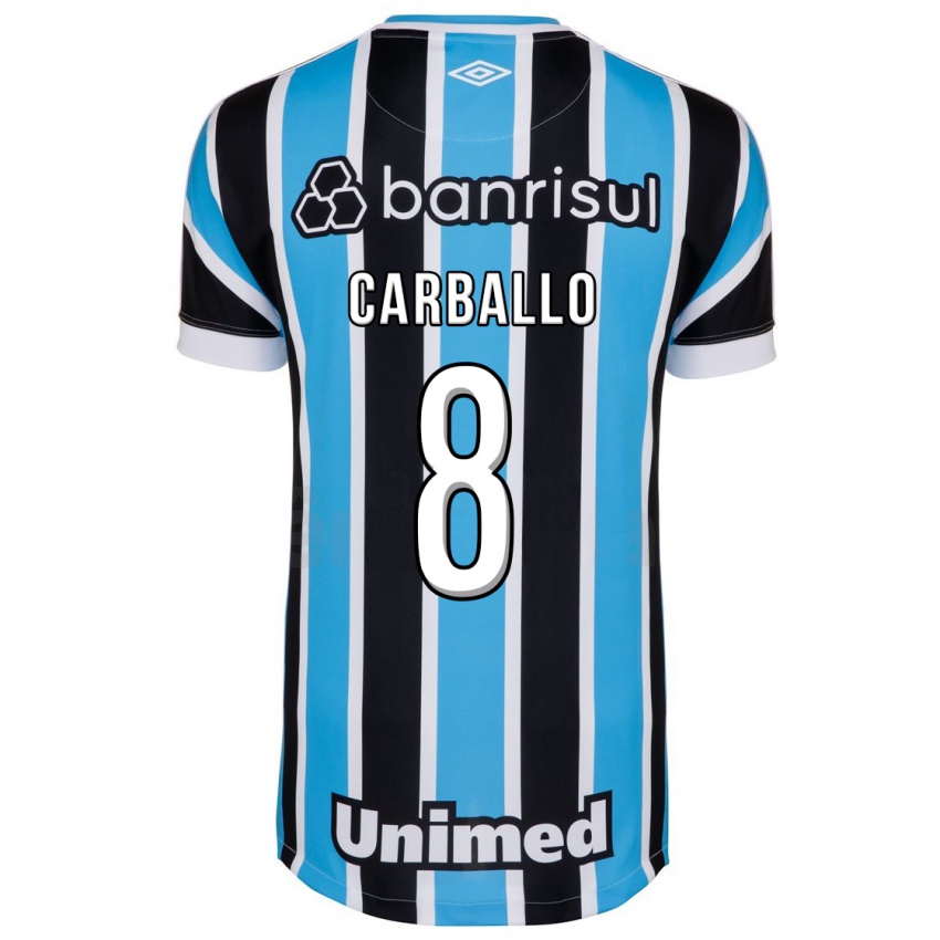 Bambino Maglia Felipe Carballo #8 Blu Kit Gara Home 2023/24 Maglietta