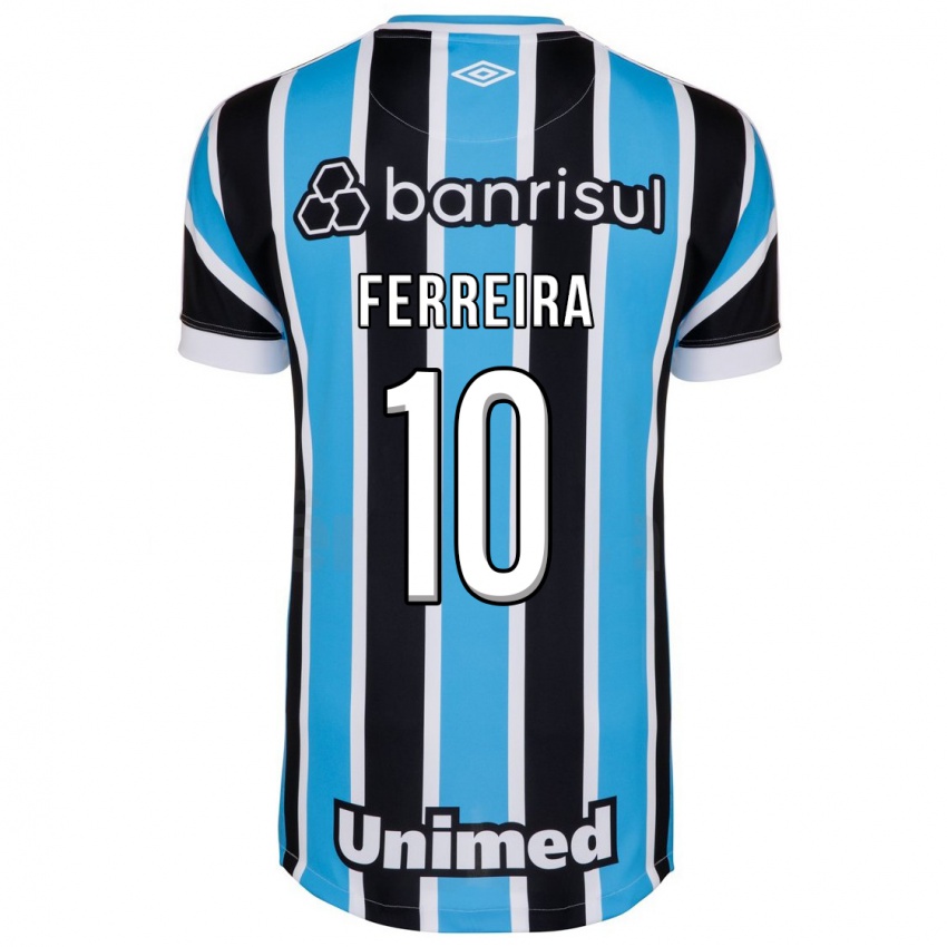 Bambino Maglia Ferreira #10 Blu Kit Gara Home 2023/24 Maglietta