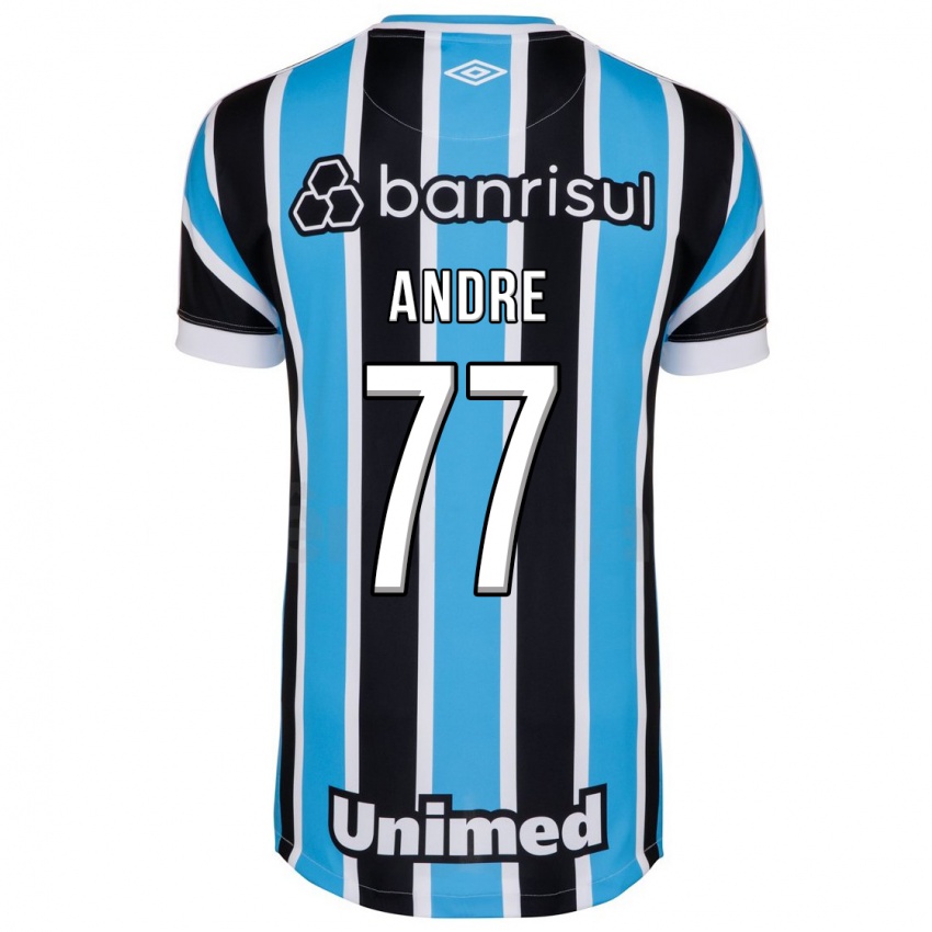 Bambino Maglia André #77 Blu Kit Gara Home 2023/24 Maglietta