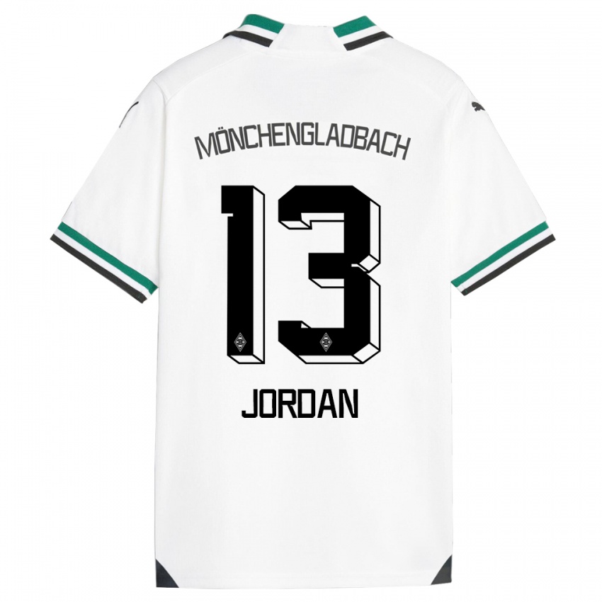 Bambino Maglia Jordan #13 Bianco Verde Kit Gara Home 2023/24 Maglietta
