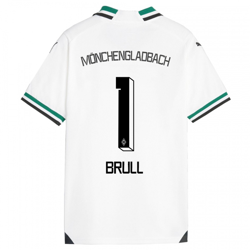 Bambino Maglia Maximilian Brüll #1 Bianco Verde Kit Gara Home 2023/24 Maglietta