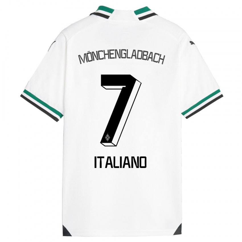 Bambino Maglia Jacob Italiano #7 Bianco Verde Kit Gara Home 2023/24 Maglietta