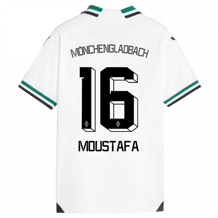 Bambino Maglia Moustafa Ashraf Moustafa #16 Bianco Verde Kit Gara Home 2023/24 Maglietta