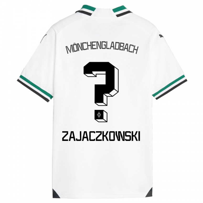 Bambino Maglia Vincent Zajaczkowski #0 Bianco Verde Kit Gara Home 2023/24 Maglietta