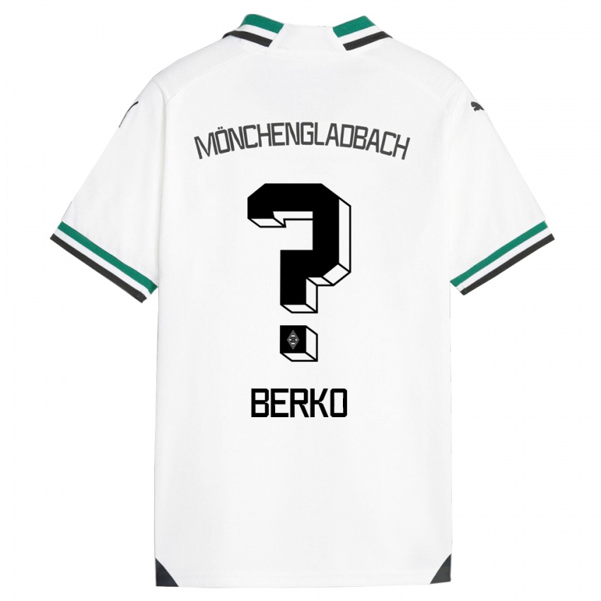 Bambino Maglia Dillon Berko #0 Bianco Verde Kit Gara Home 2023/24 Maglietta