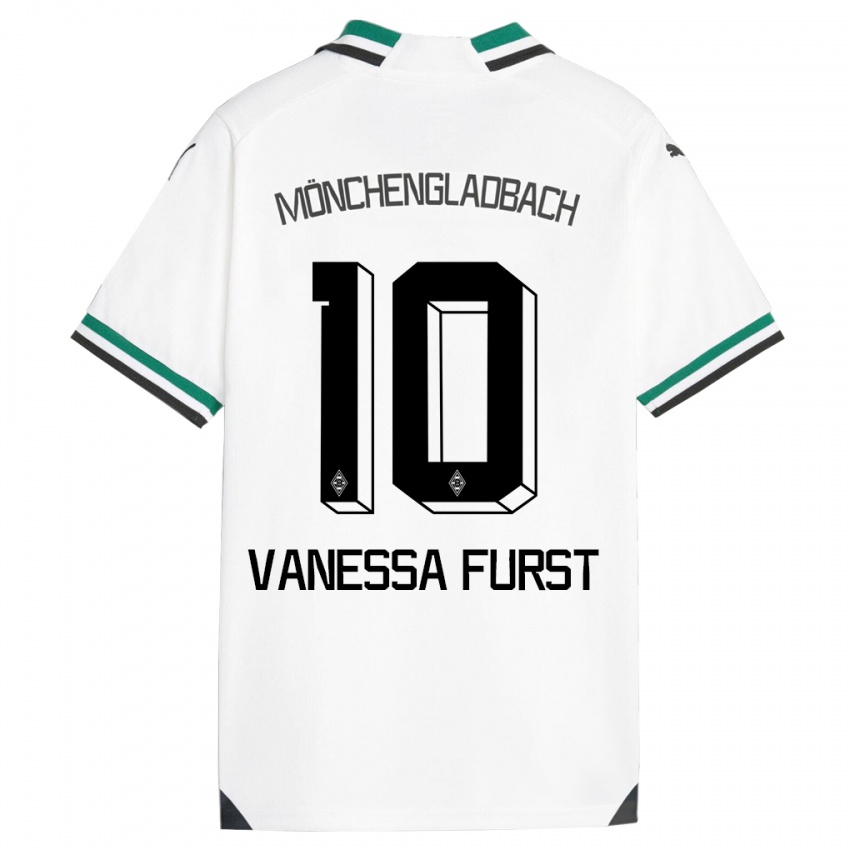 Bambino Maglia Vanessa Fürst #10 Bianco Verde Kit Gara Home 2023/24 Maglietta