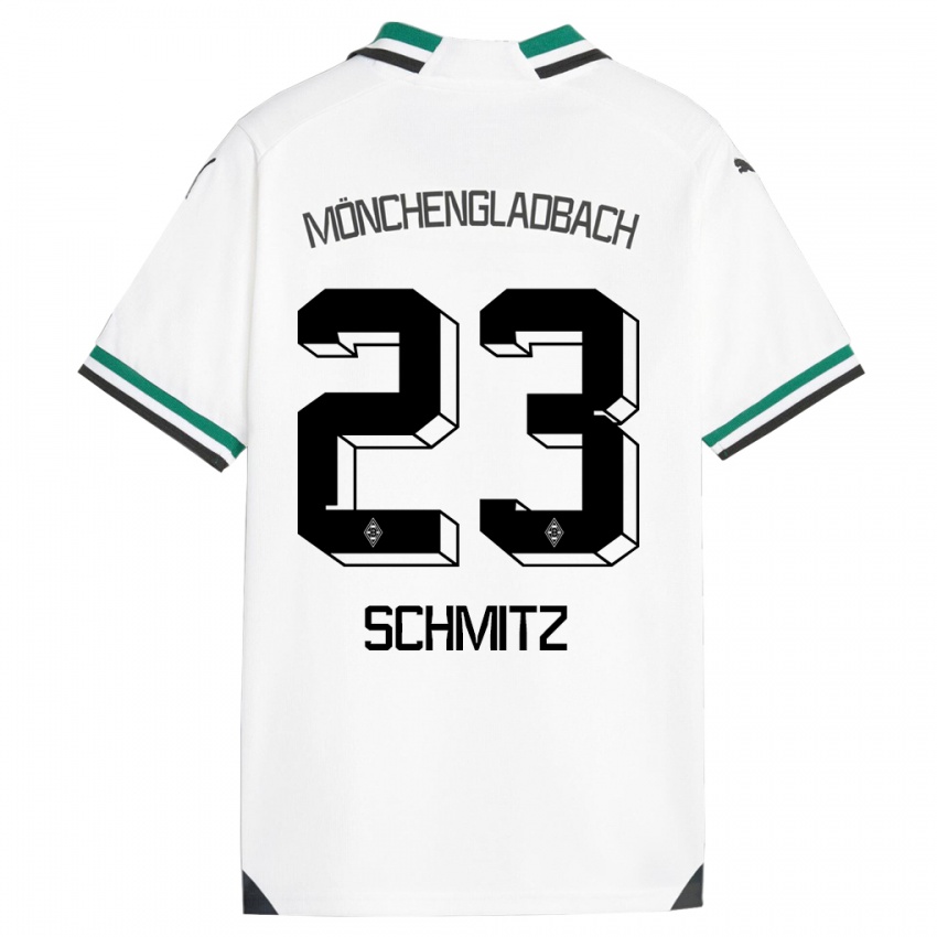 Bambino Maglia Sarah Schmitz #23 Bianco Verde Kit Gara Home 2023/24 Maglietta