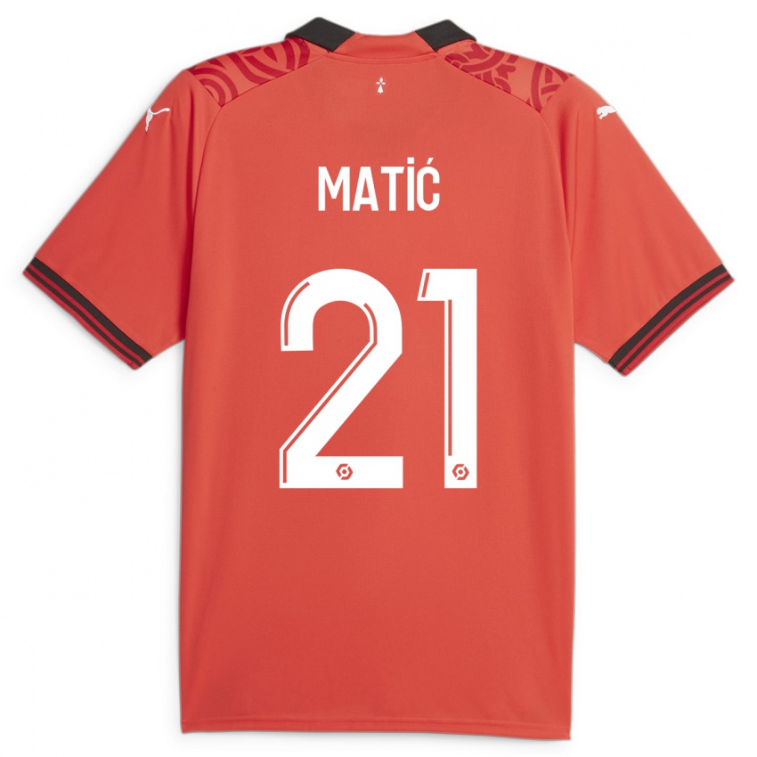 Bambino Maglia Nemanja Matic #21 Rosso Kit Gara Home 2023/24 Maglietta