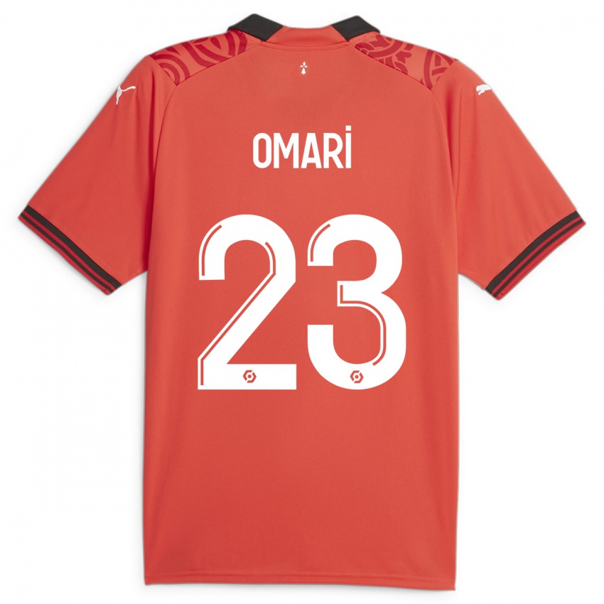 Bambino Maglia Warmed Omari #23 Rosso Kit Gara Home 2023/24 Maglietta