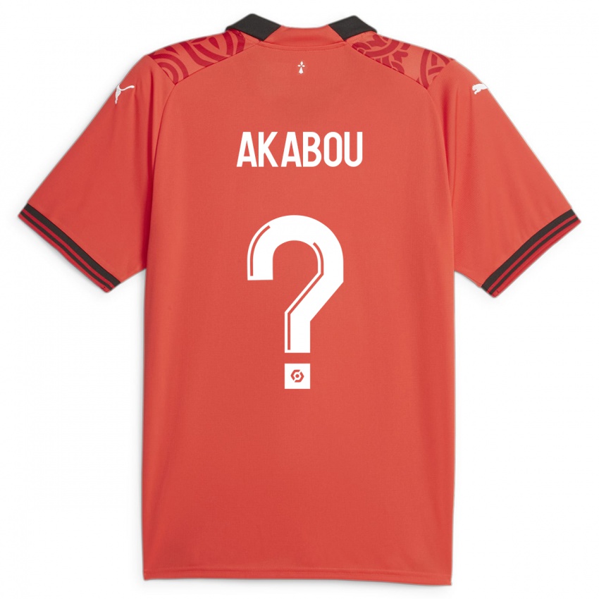 Bambino Maglia Ayoube Akabou #0 Rosso Kit Gara Home 2023/24 Maglietta