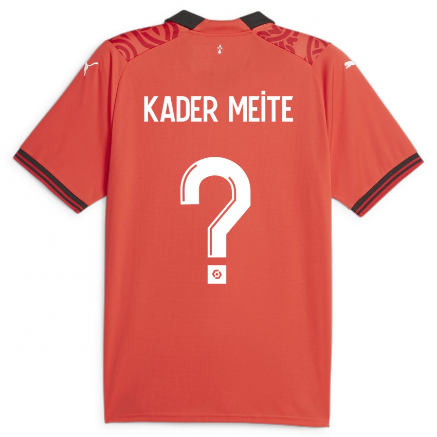 Bambino Maglia Mohamed Kader Meïté #0 Rosso Kit Gara Home 2023/24 Maglietta