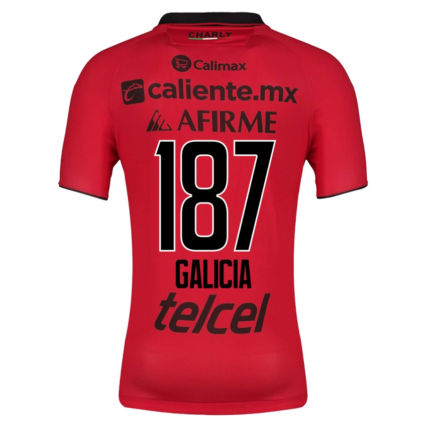 Bambino Maglia Carlos Galicia #187 Rosso Kit Gara Home 2023/24 Maglietta