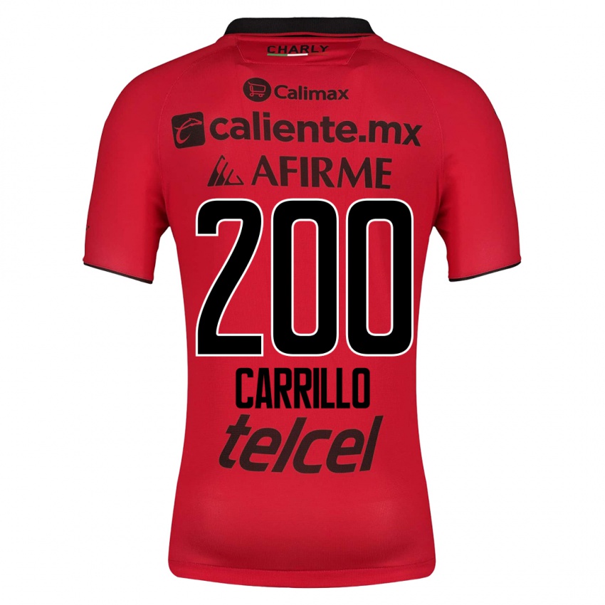 Bambino Maglia Manuel Carrillo #200 Rosso Kit Gara Home 2023/24 Maglietta
