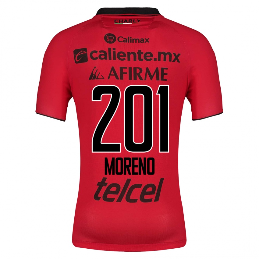 Bambino Maglia Jesús Moreno #201 Rosso Kit Gara Home 2023/24 Maglietta