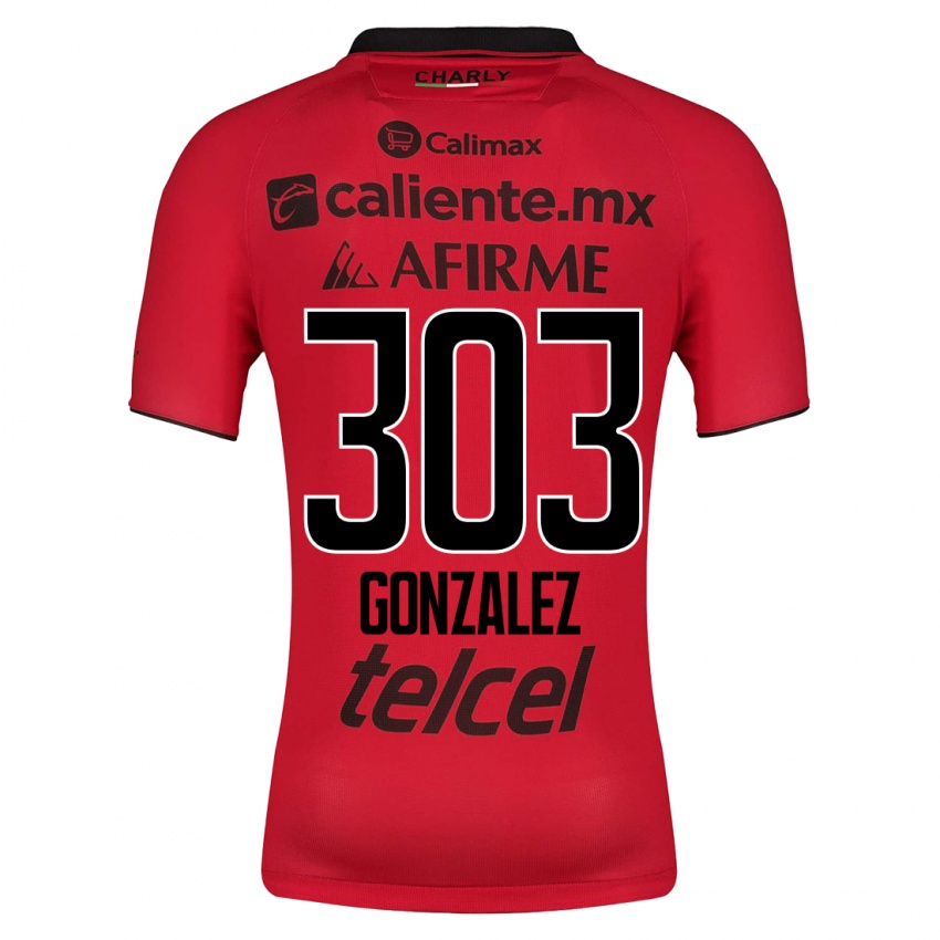 Bambino Maglia Osmar González #303 Rosso Kit Gara Home 2023/24 Maglietta